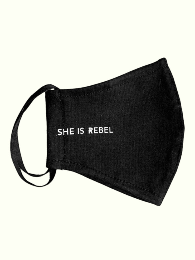 She Is Rebel Eco-Friendly Anti-bacterial Reusable Cotton Face Mask
