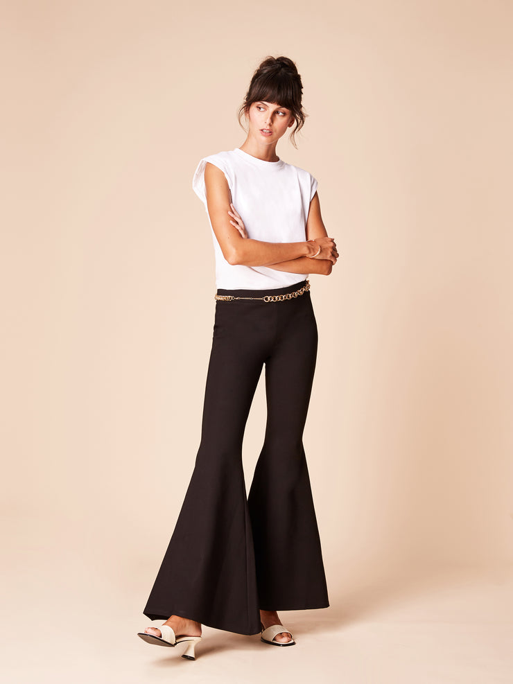 Shop Gabrielle Mid Rise Black Extra Wide Flare Pants – SHE IS REBEL GmbH